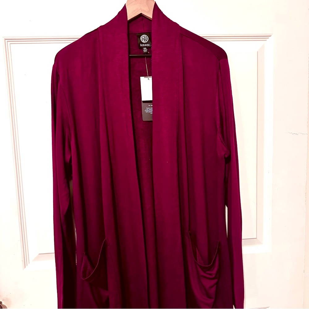 Bobeau | Cardigan | Elegant Fleece Cardigan